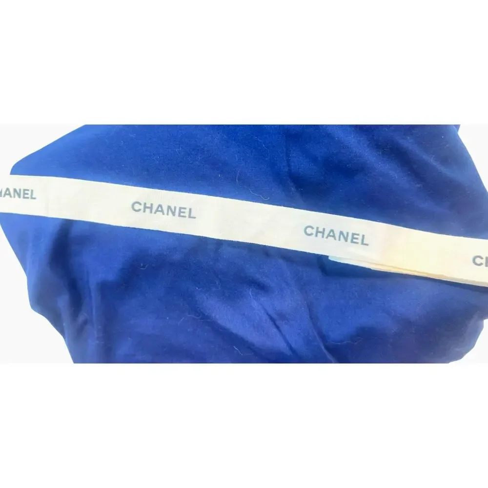 Chanel 55” Logo Ribbon & White Camellia Flower Gift Packaging Set